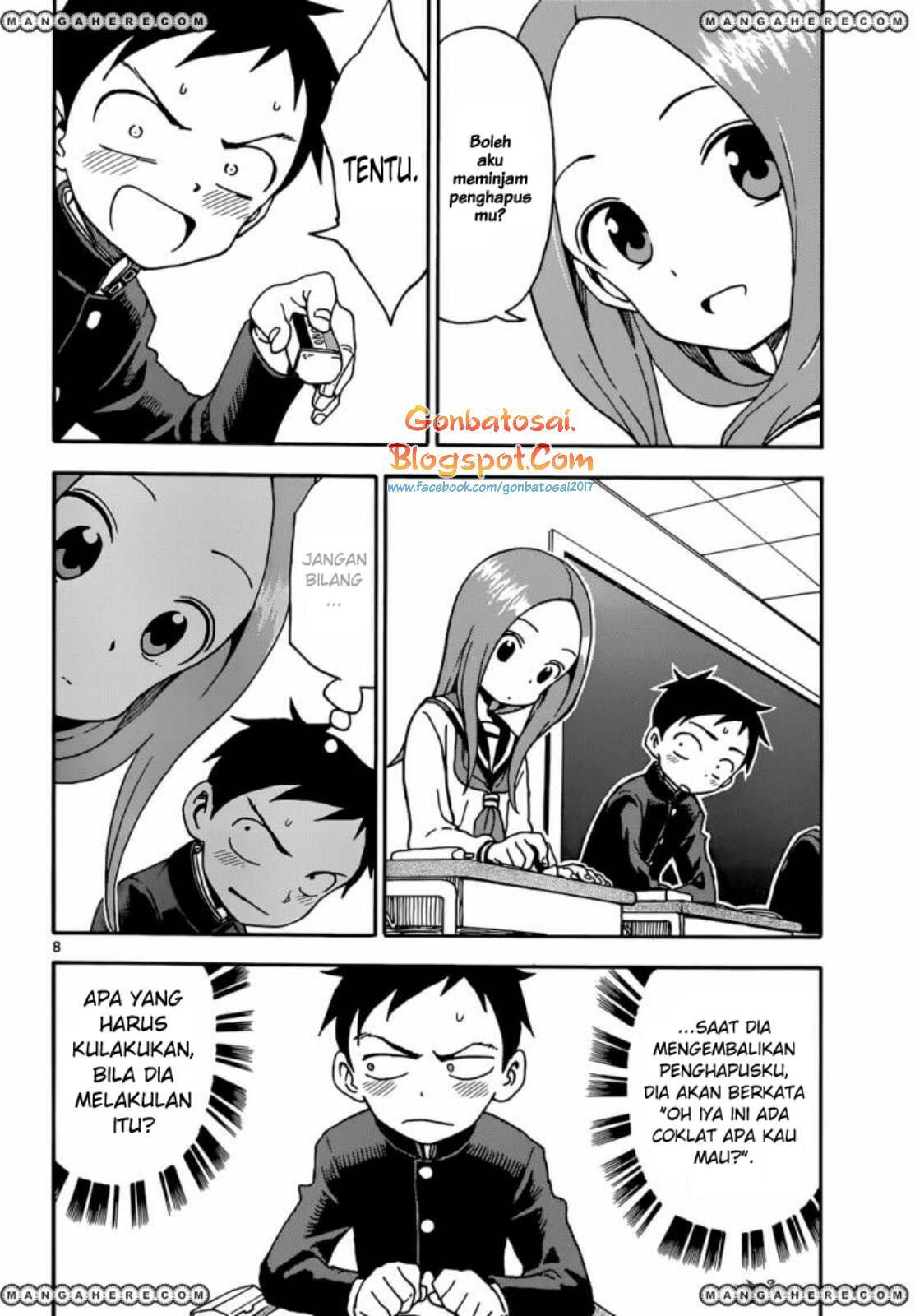 Karakai Jouzu no Takagi-san Chapter 45