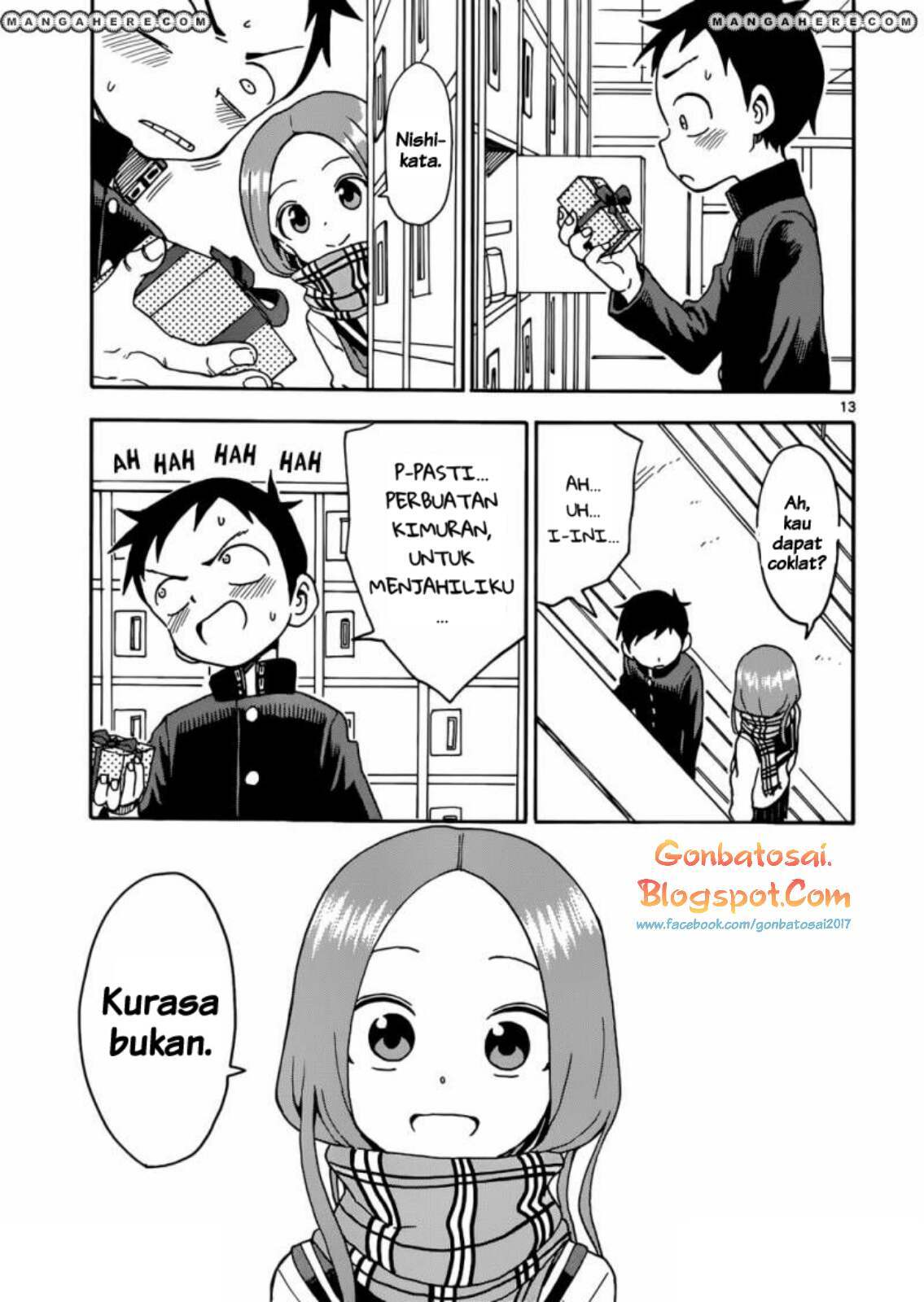 Karakai Jouzu no Takagi-san Chapter 45