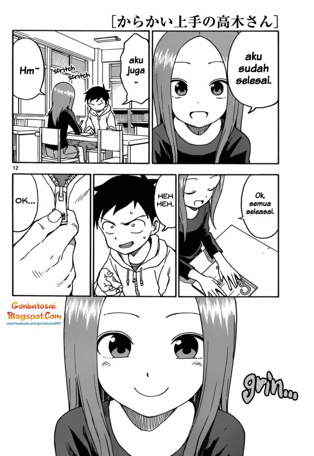 Karakai Jouzu no Takagi-san Chapter 55