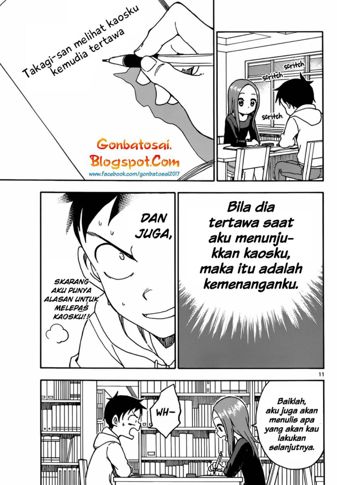 Karakai Jouzu no Takagi-san Chapter 55