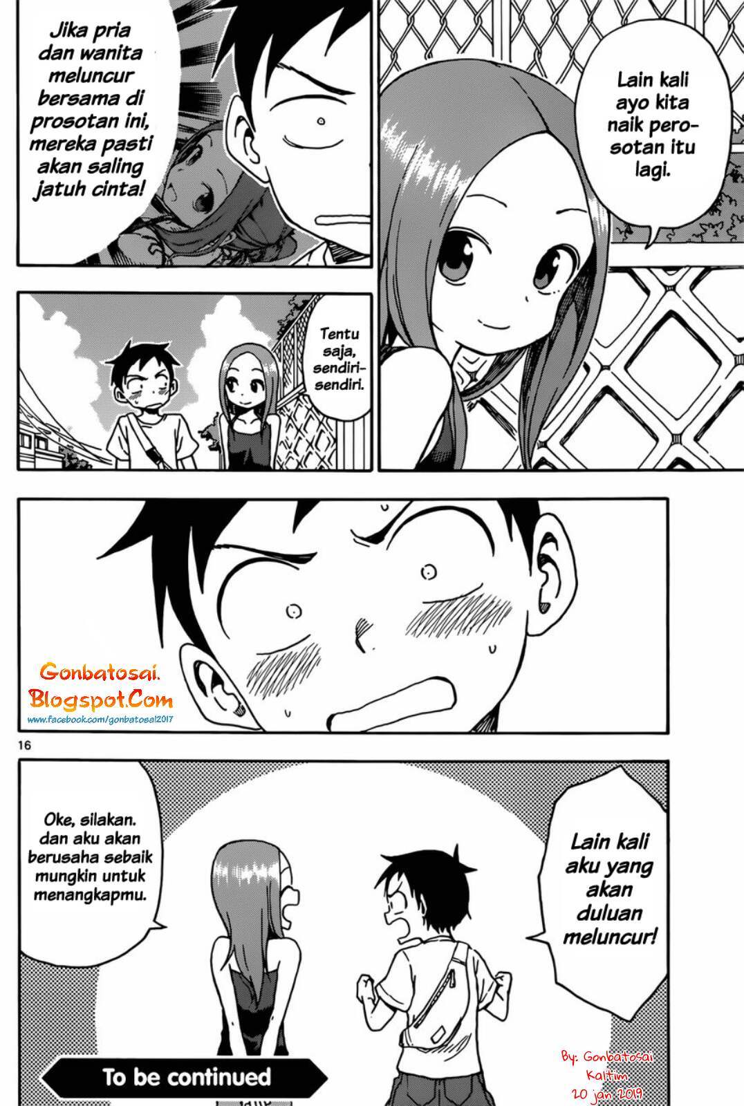 Karakai Jouzu no Takagi-san Chapter 59