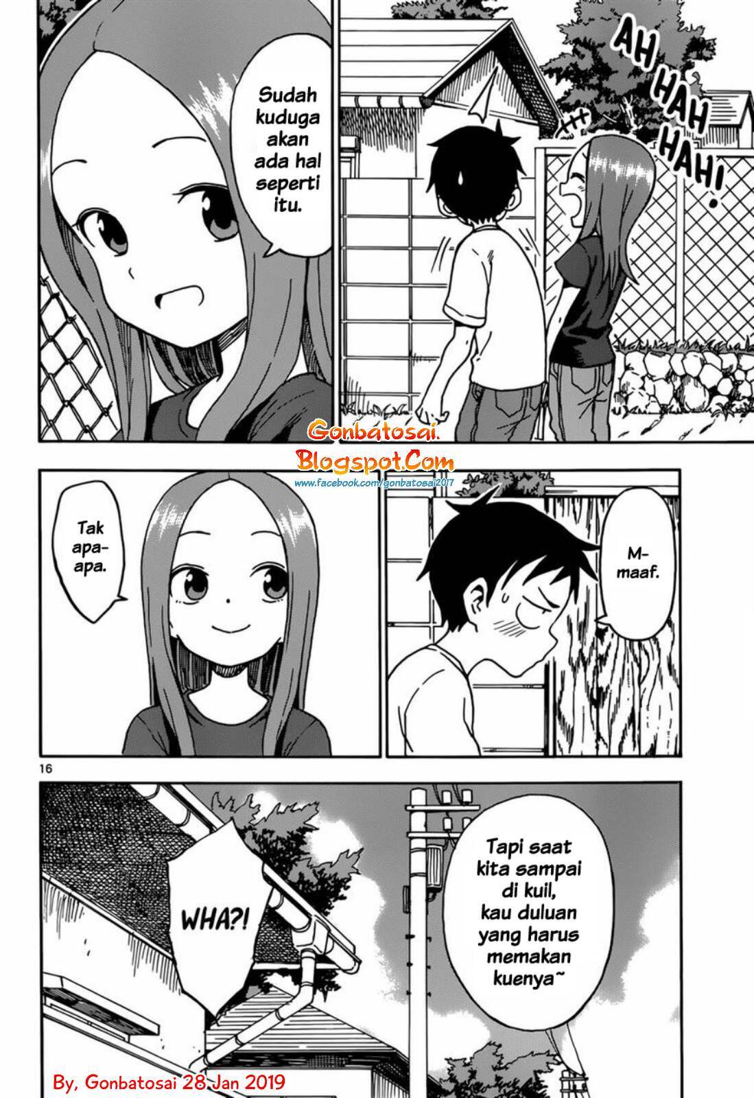 Karakai Jouzu no Takagi-san Chapter 60