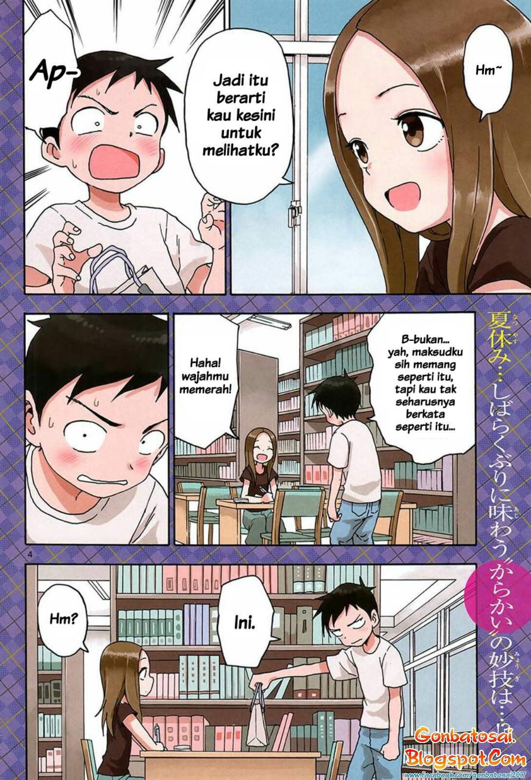 Karakai Jouzu no Takagi-san Chapter 60