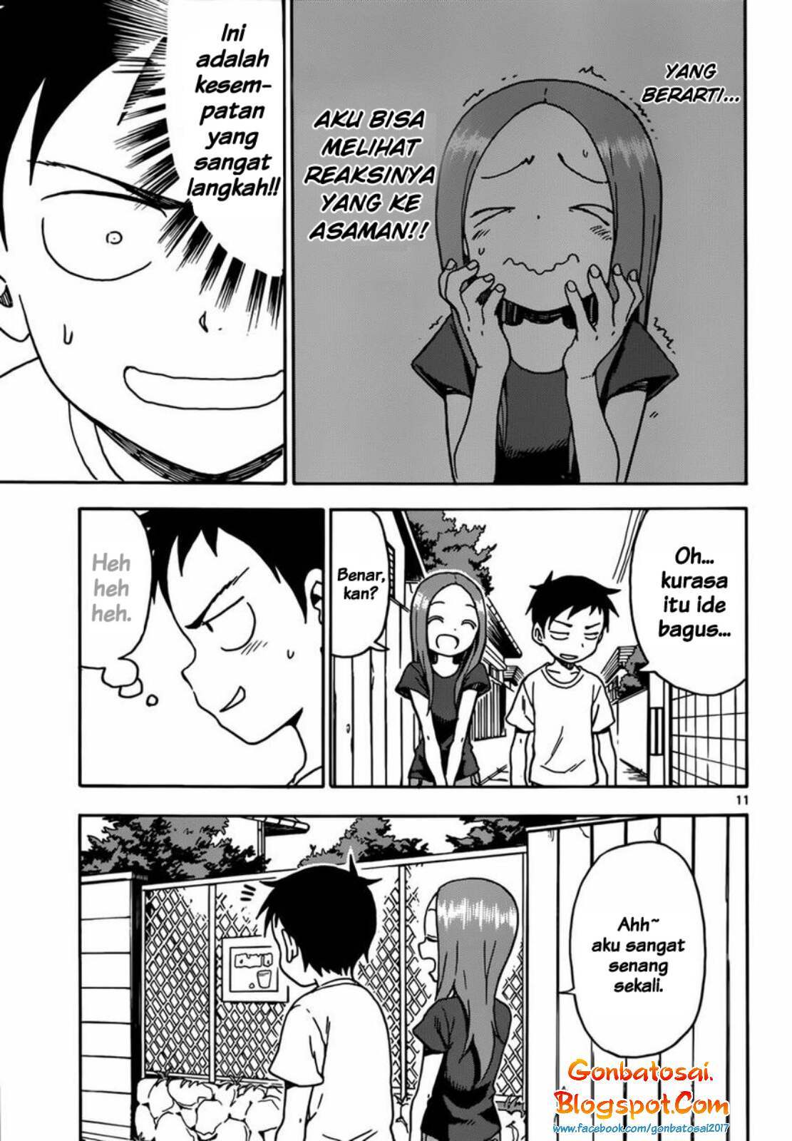 Karakai Jouzu no Takagi-san Chapter 60