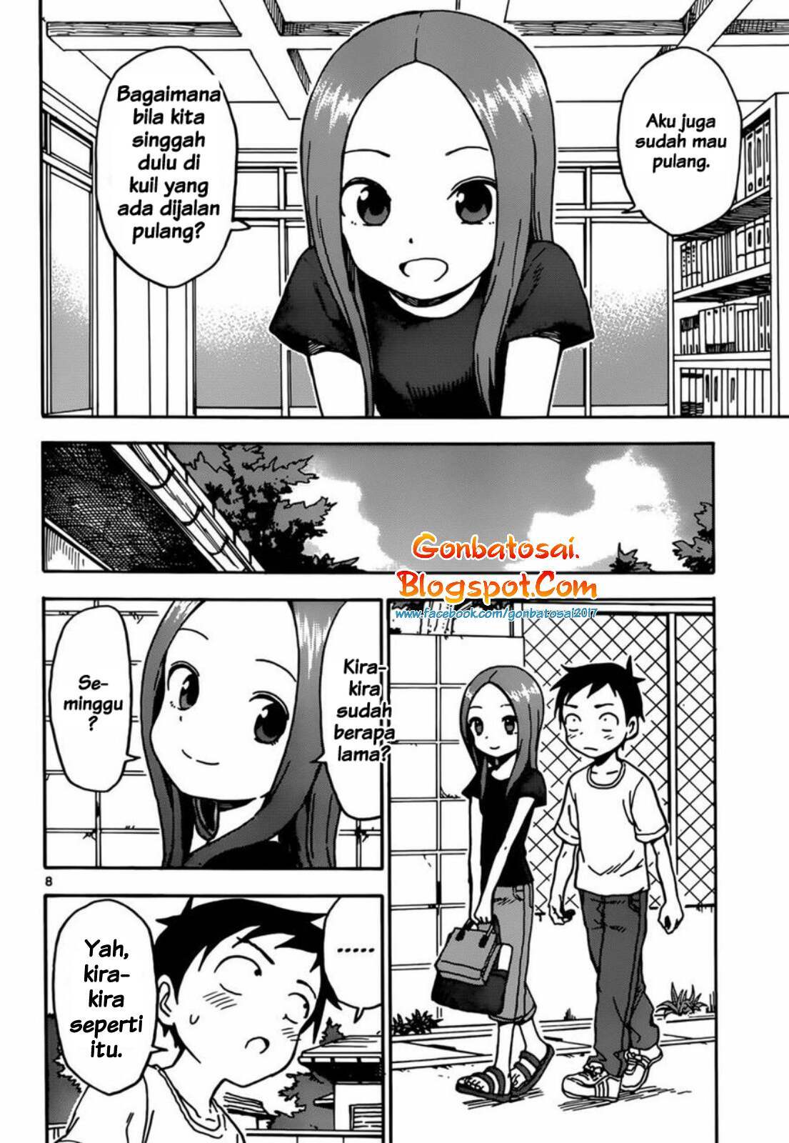 Karakai Jouzu no Takagi-san Chapter 60