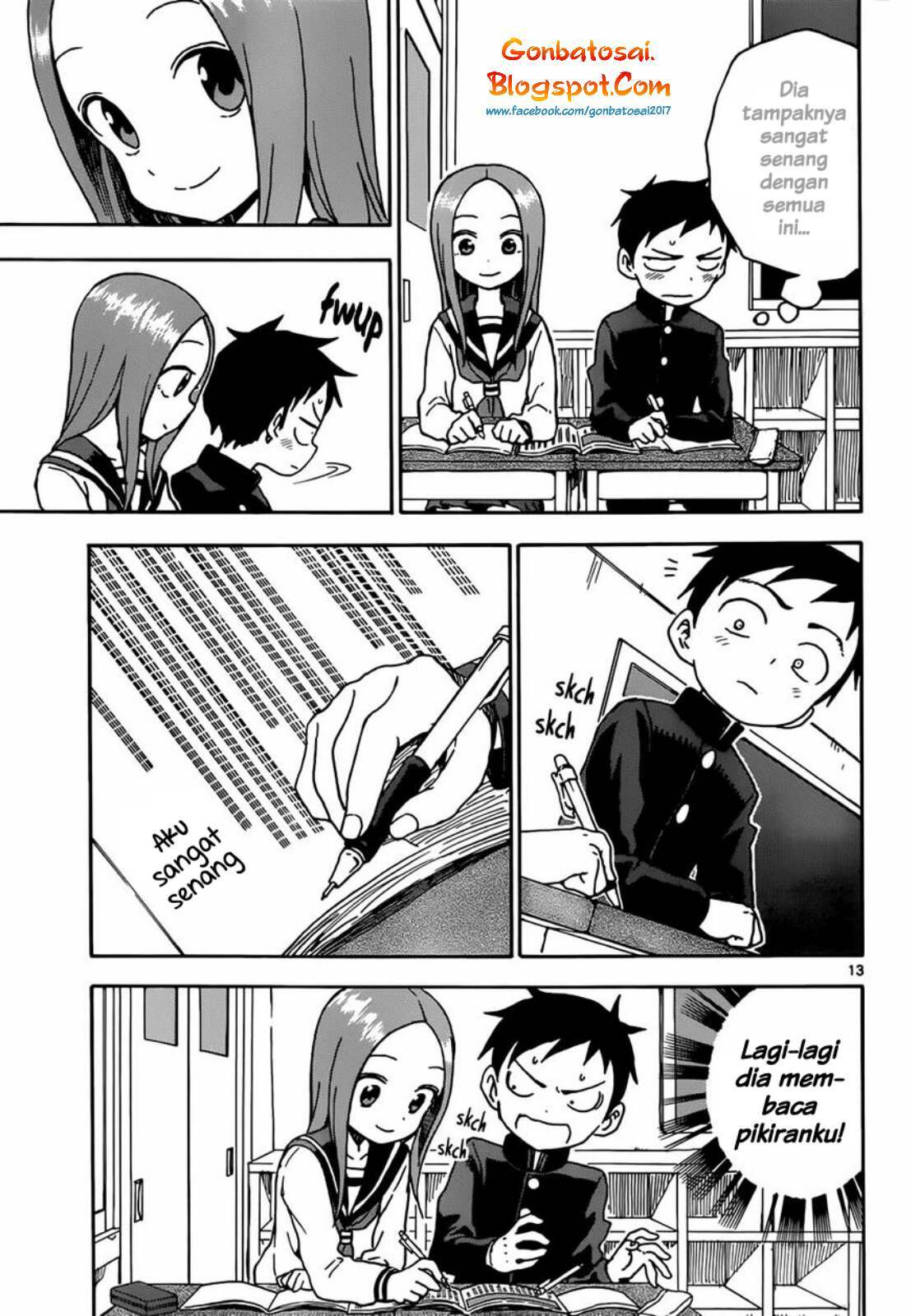 Karakai Jouzu no Takagi-san Chapter 61