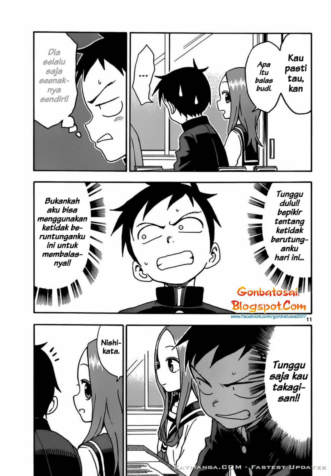 Karakai Jouzu no Takagi-san Chapter 61