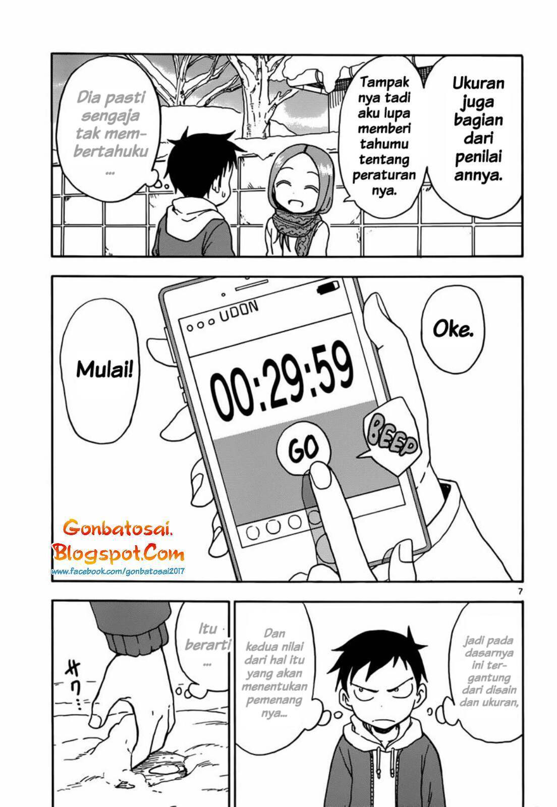 Karakai Jouzu no Takagi-san Chapter 62