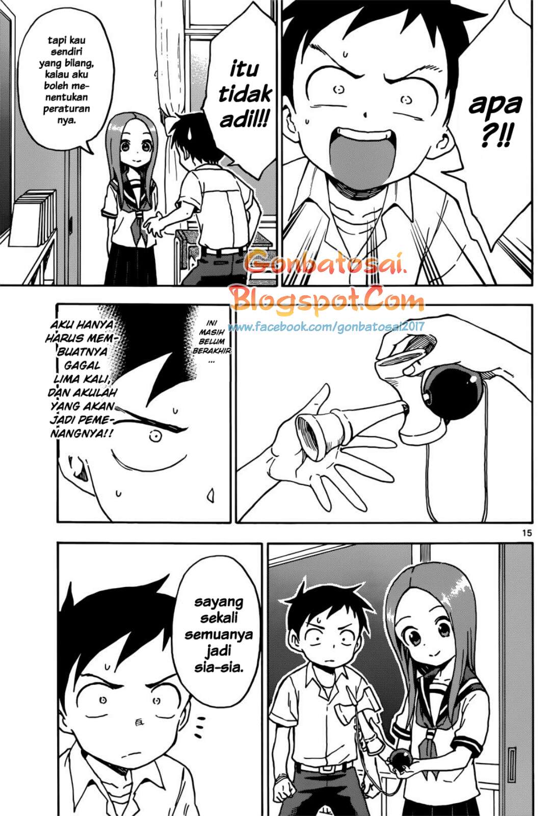 Karakai Jouzu no Takagi-san Chapter 65