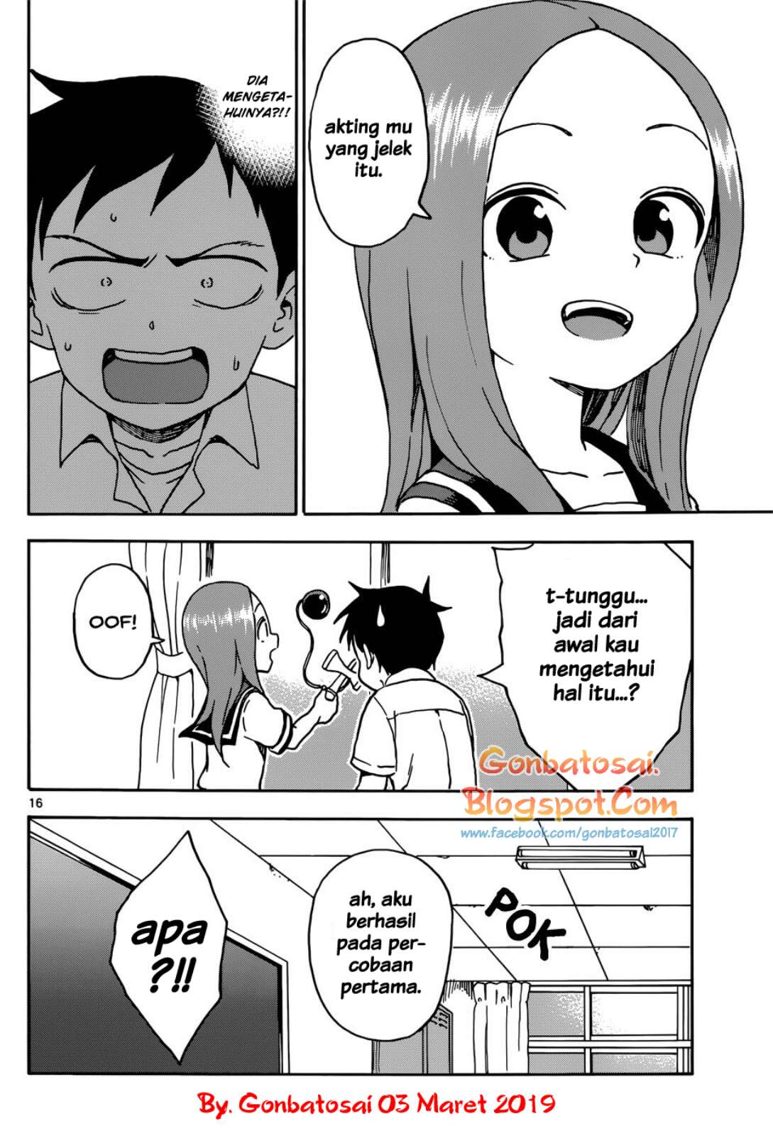 Karakai Jouzu no Takagi-san Chapter 65