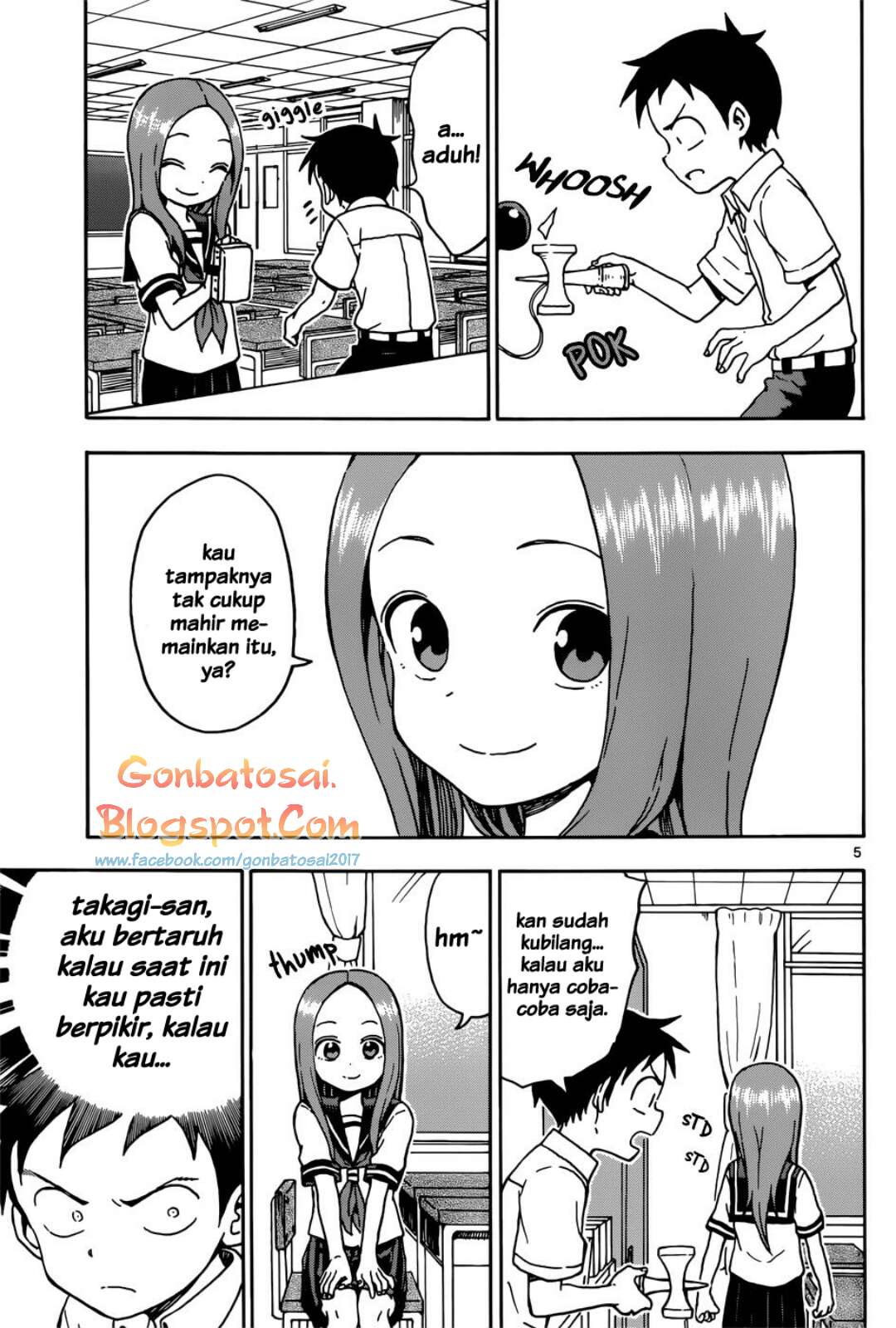 Karakai Jouzu no Takagi-san Chapter 65