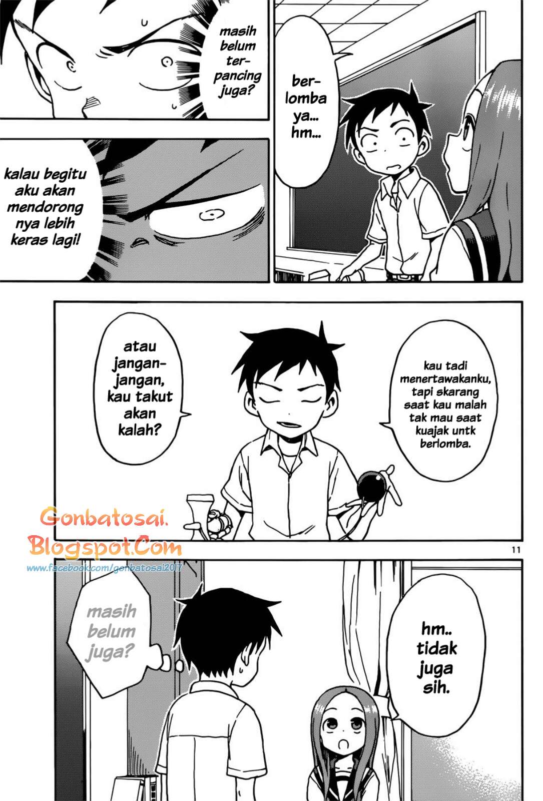 Karakai Jouzu no Takagi-san Chapter 65