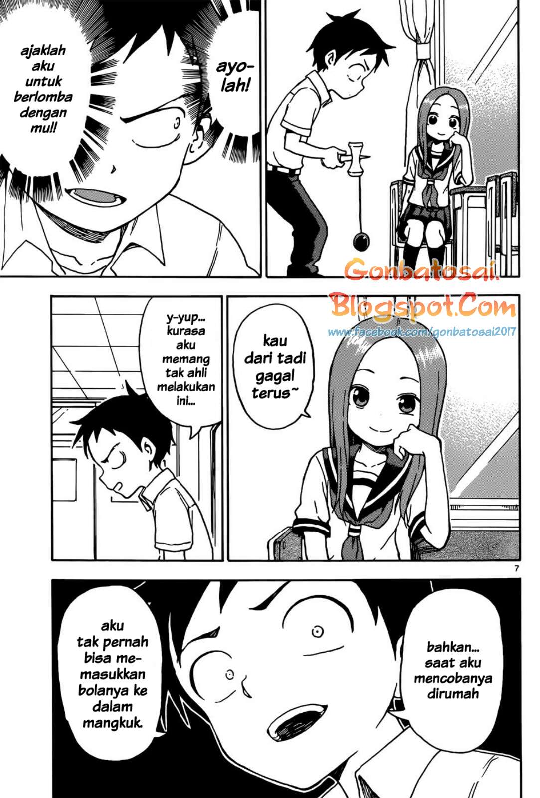 Karakai Jouzu no Takagi-san Chapter 65