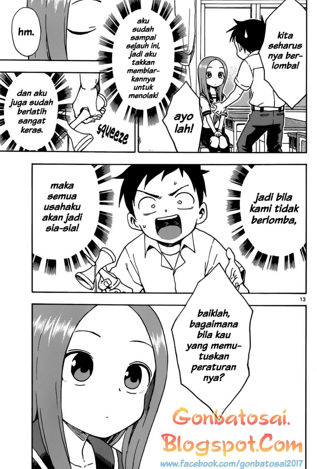 Karakai Jouzu no Takagi-san Chapter 65