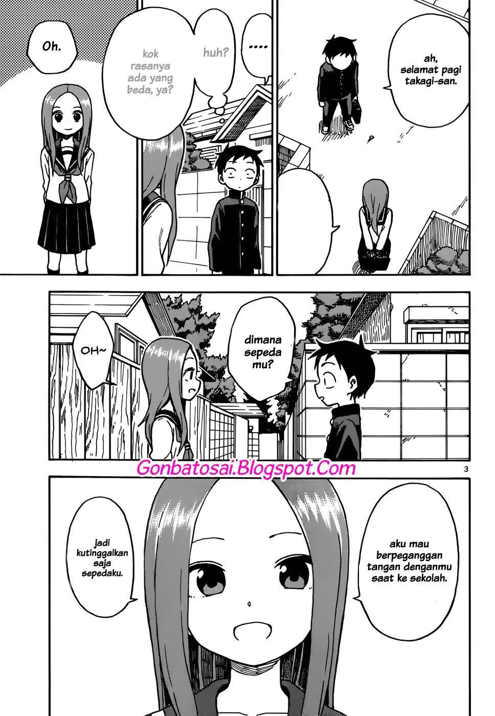 Karakai Jouzu no Takagi-san Chapter 67