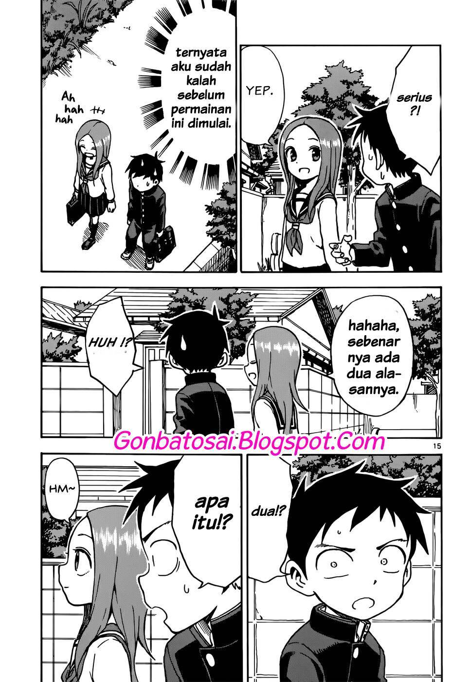 Karakai Jouzu no Takagi-san Chapter 67