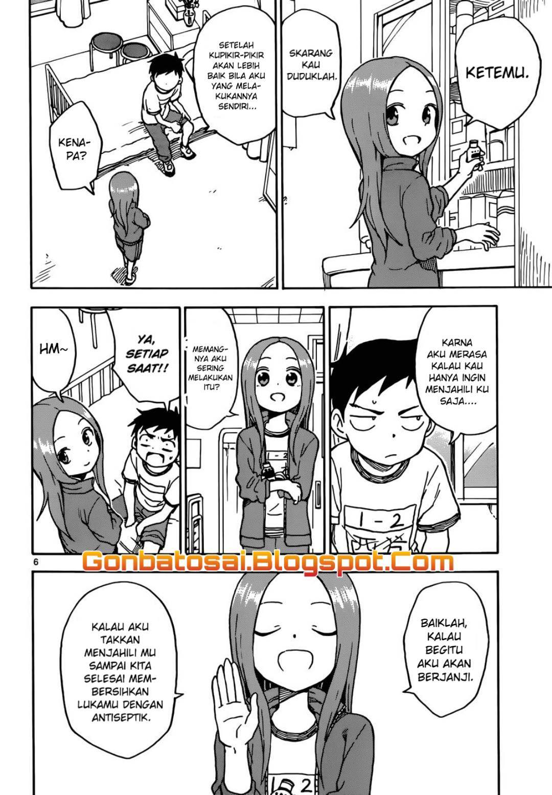 Karakai Jouzu no Takagi-san Chapter 68