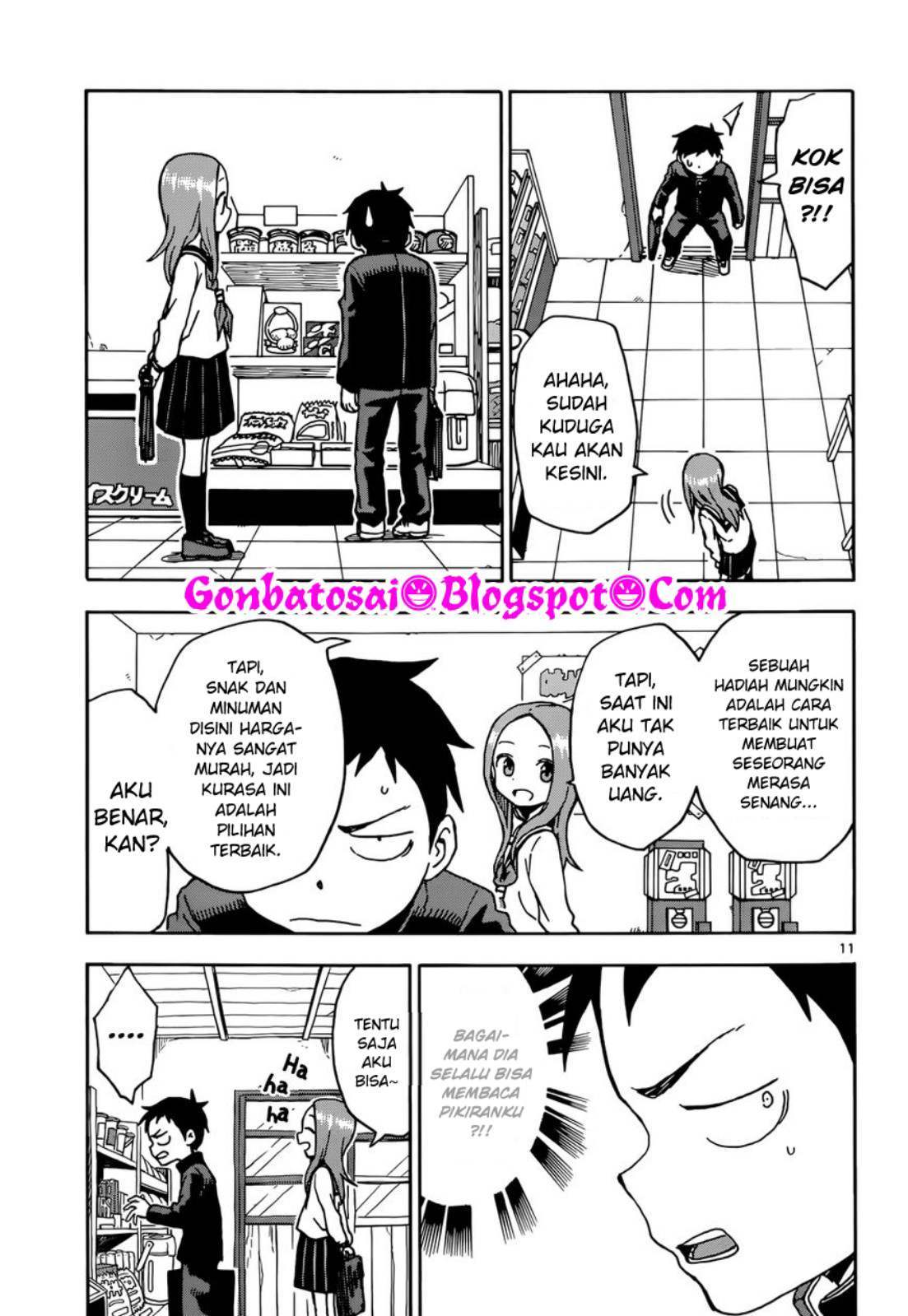 Karakai Jouzu no Takagi-san Chapter 70