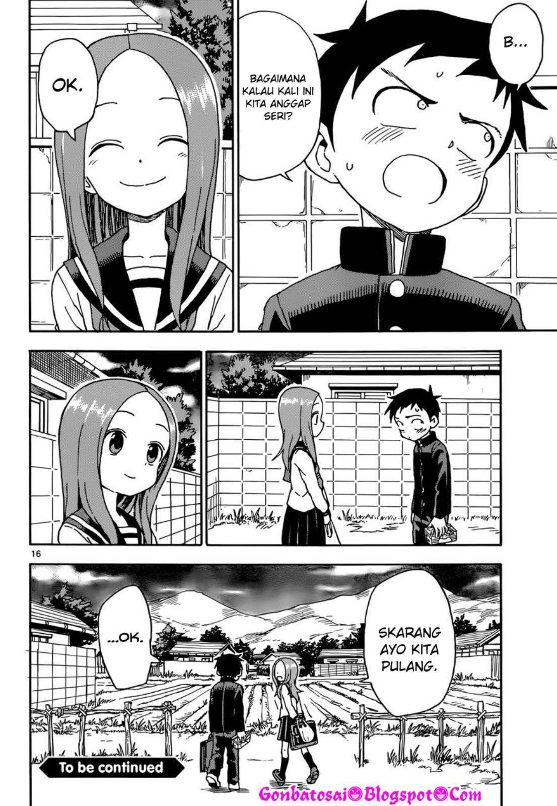 Karakai Jouzu no Takagi-san Chapter 70