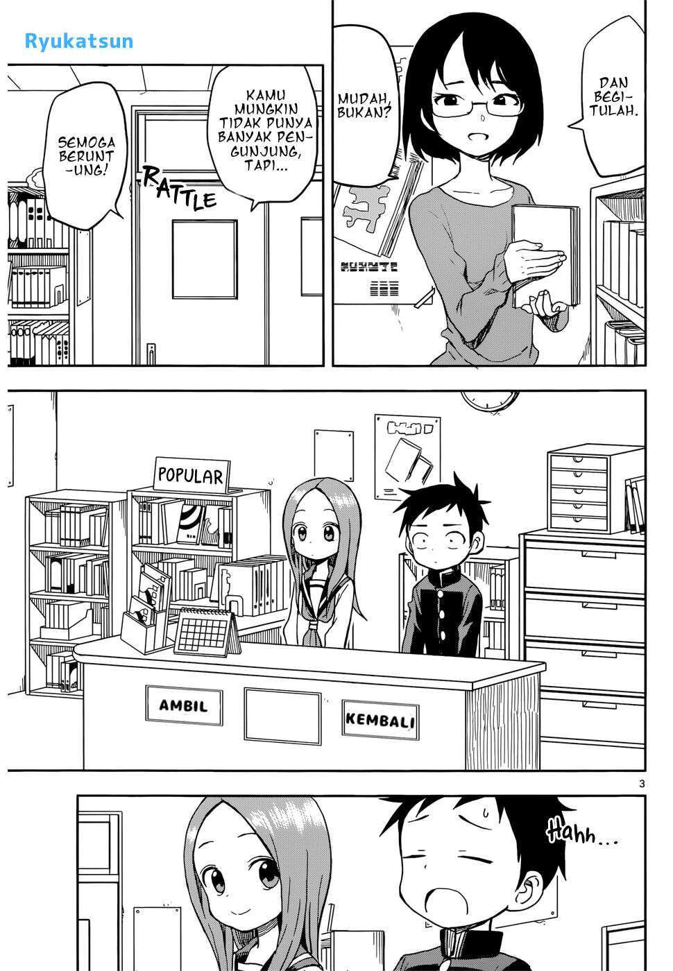 Karakai Jouzu no Takagi-san Chapter 94