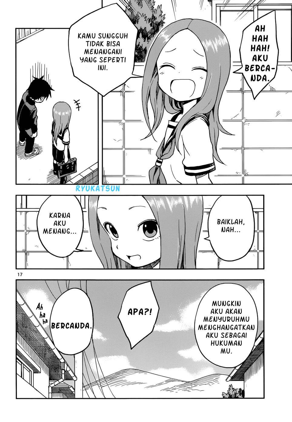 Karakai Jouzu no Takagi-san Chapter 95