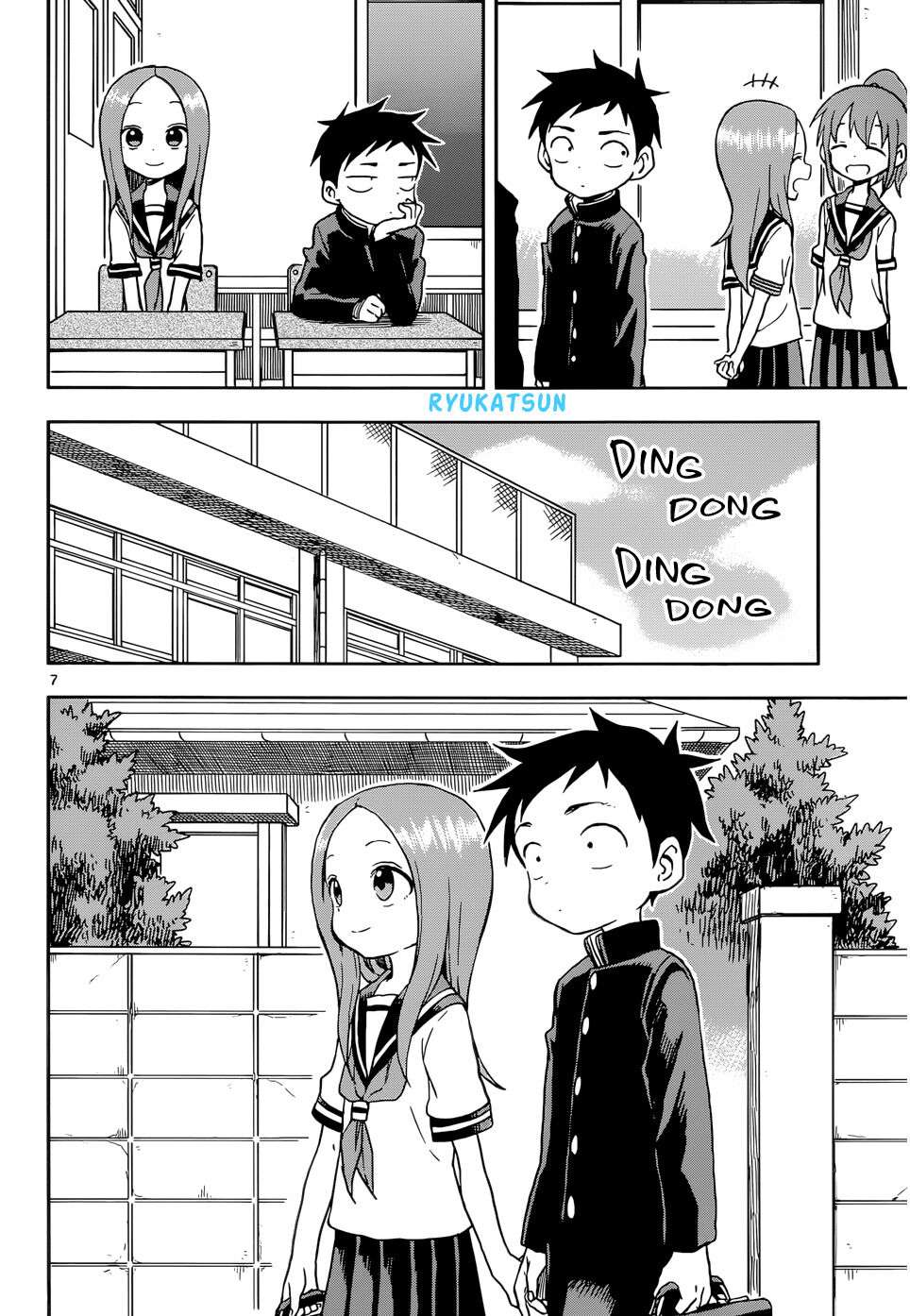 Karakai Jouzu no Takagi-san Chapter 95