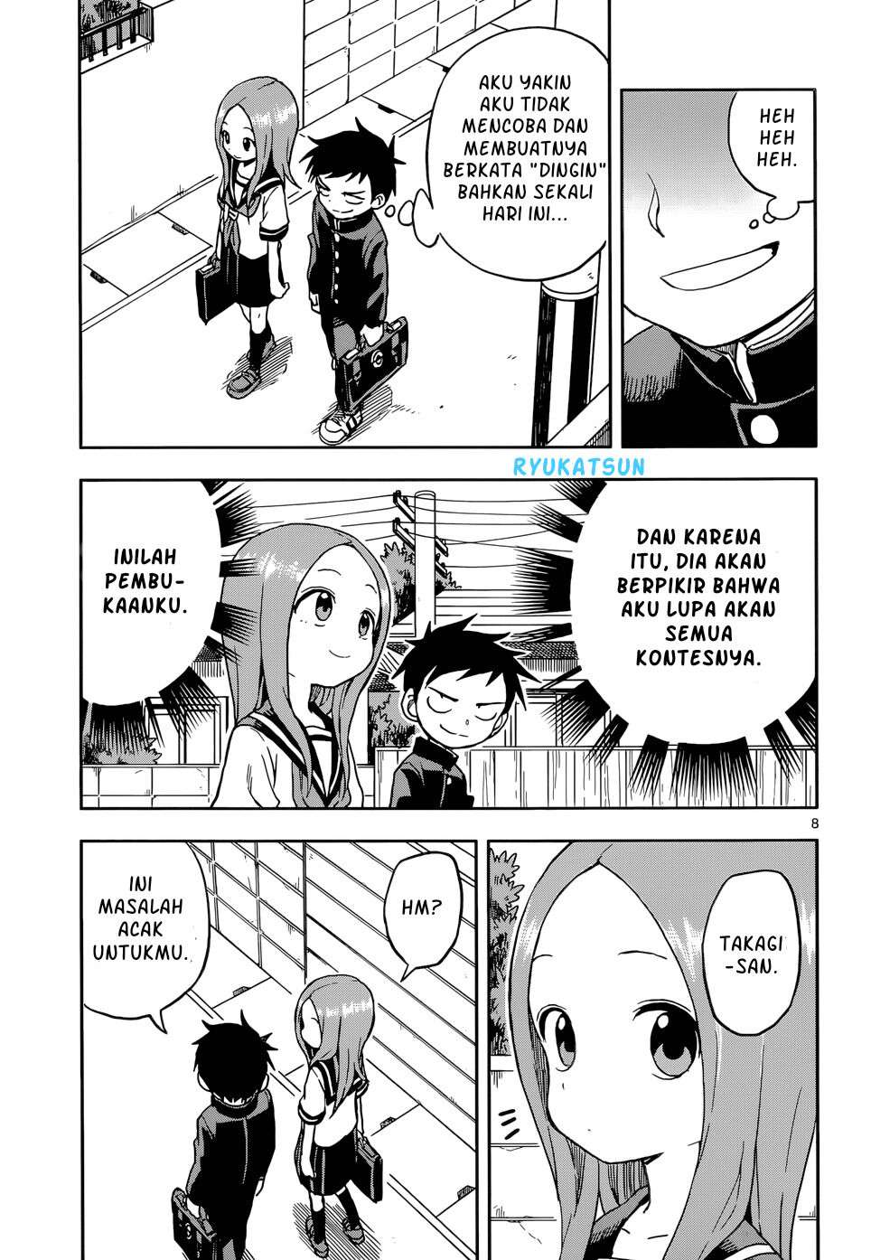 Karakai Jouzu no Takagi-san Chapter 95