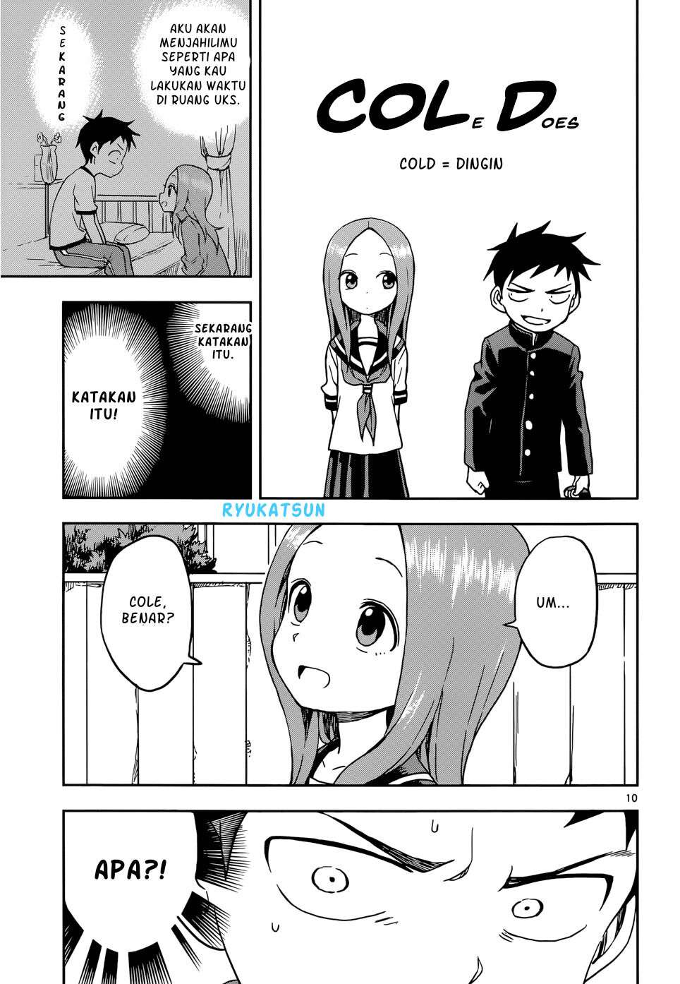 Karakai Jouzu no Takagi-san Chapter 95