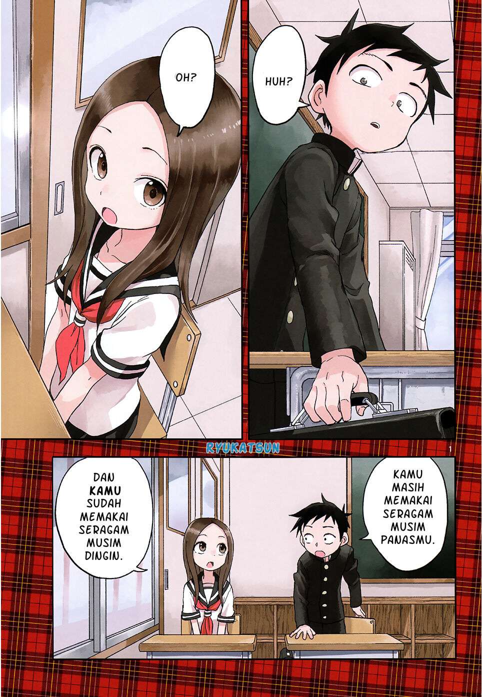 Karakai Jouzu no Takagi-san Chapter 95