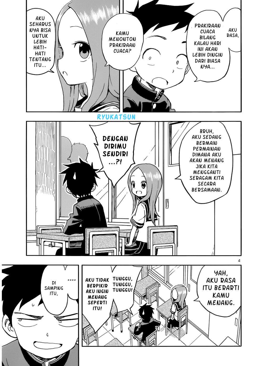 Karakai Jouzu no Takagi-san Chapter 95