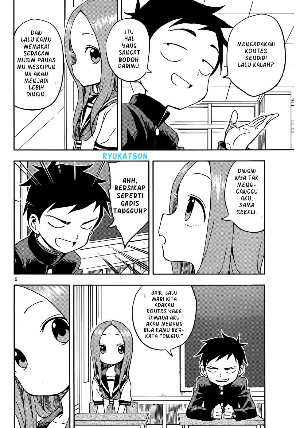 Karakai Jouzu no Takagi-san Chapter 95