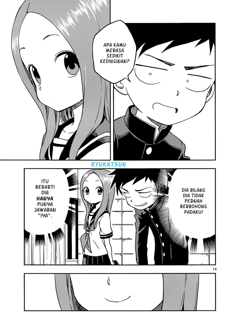 Karakai Jouzu no Takagi-san Chapter 95