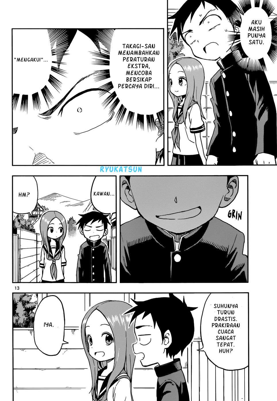 Karakai Jouzu no Takagi-san Chapter 95