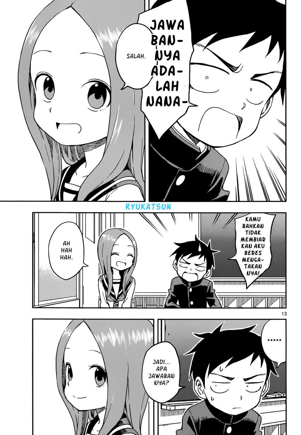 Karakai Jouzu no Takagi-san Chapter 96