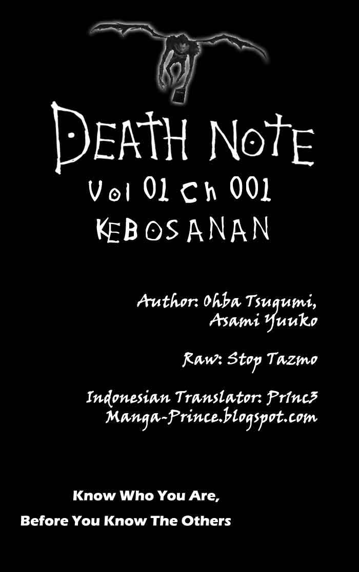 Death Note Chapter 1