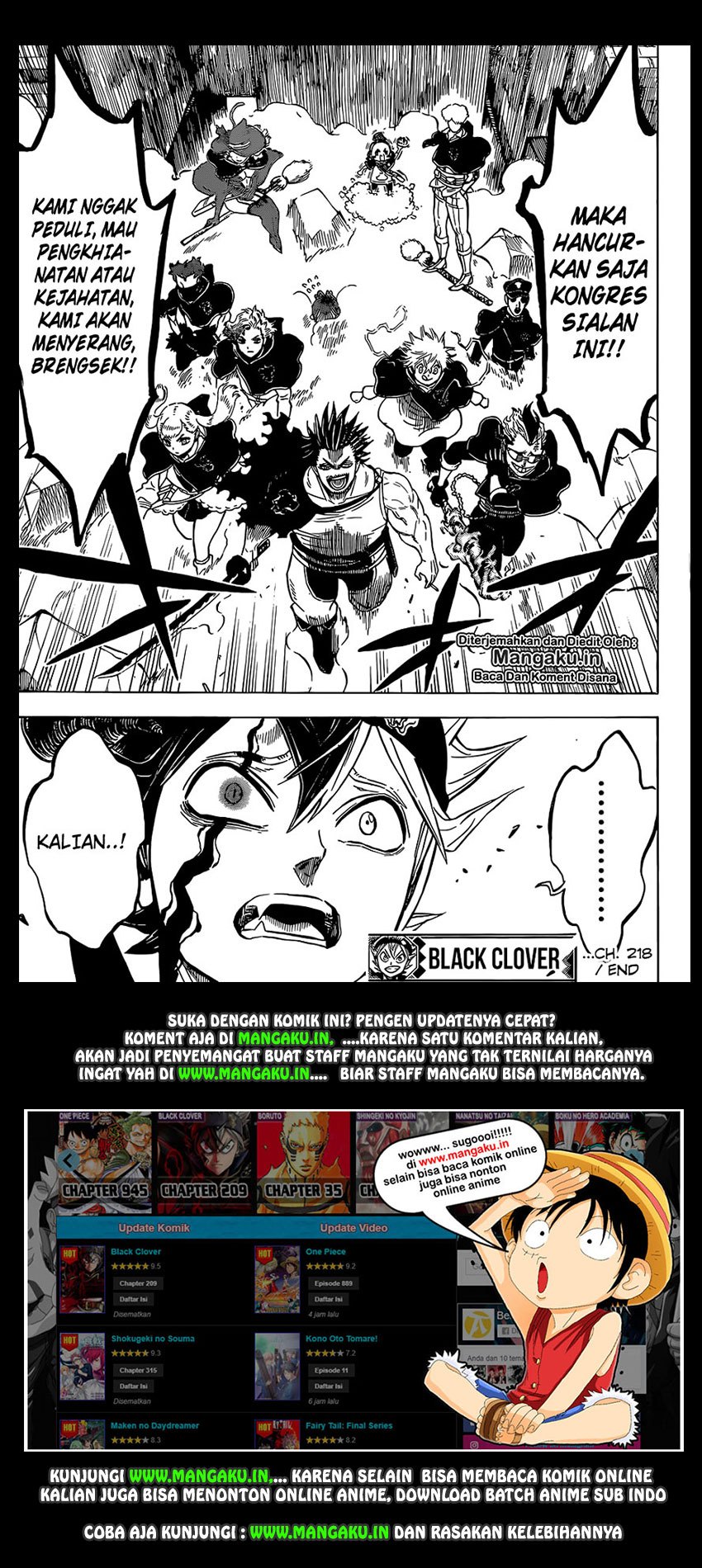 Black Clover Chapter 218