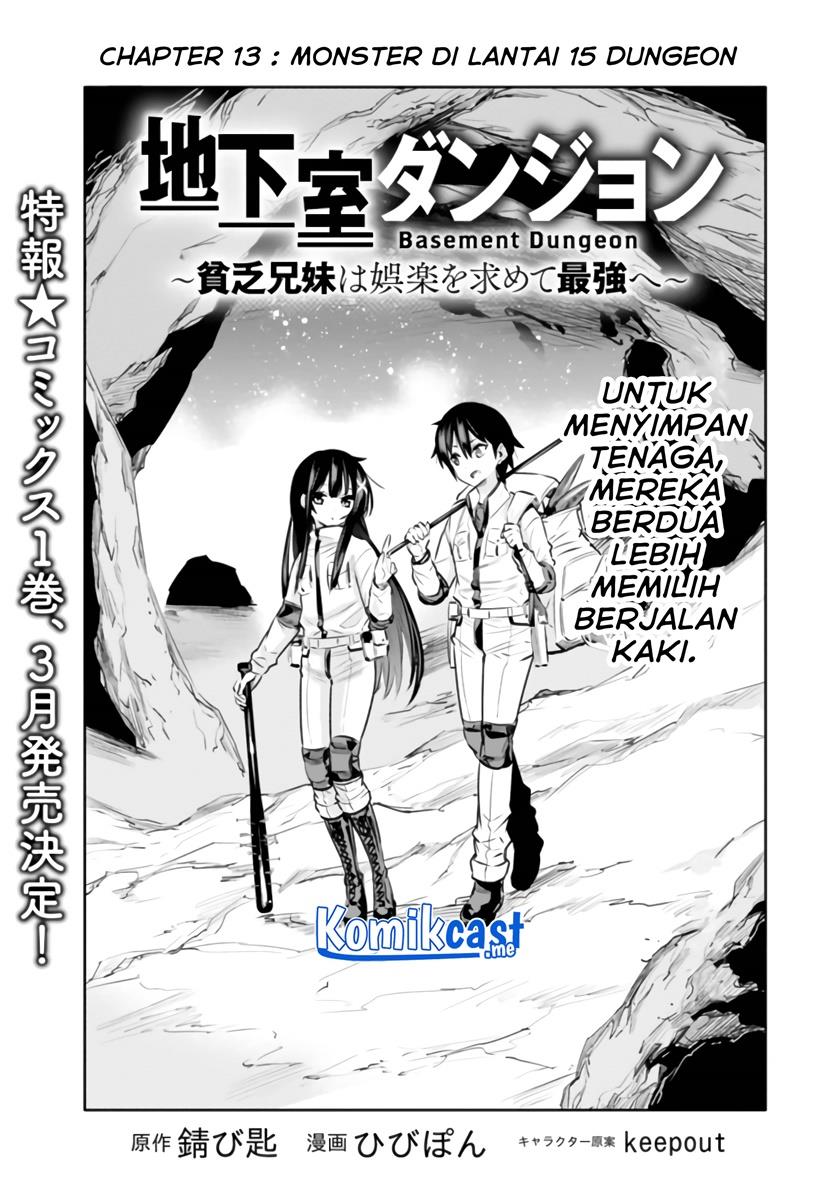 Chikashitsu Dungeon: Binbou Kyoudai wa Goraku wo Motomete Saikyou e Chapter 13