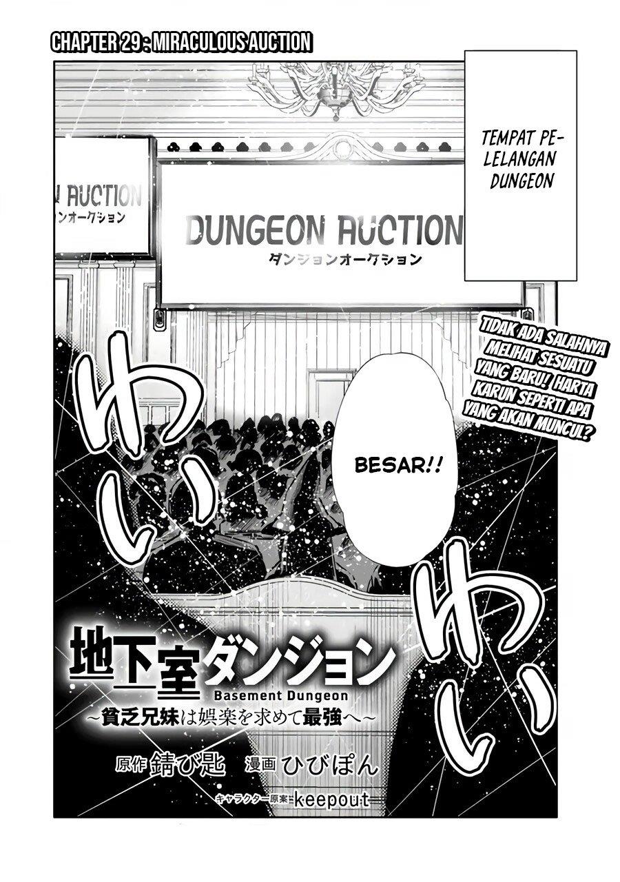 Chikashitsu Dungeon: Binbou Kyoudai wa Goraku wo Motomete Saikyou e Chapter 29