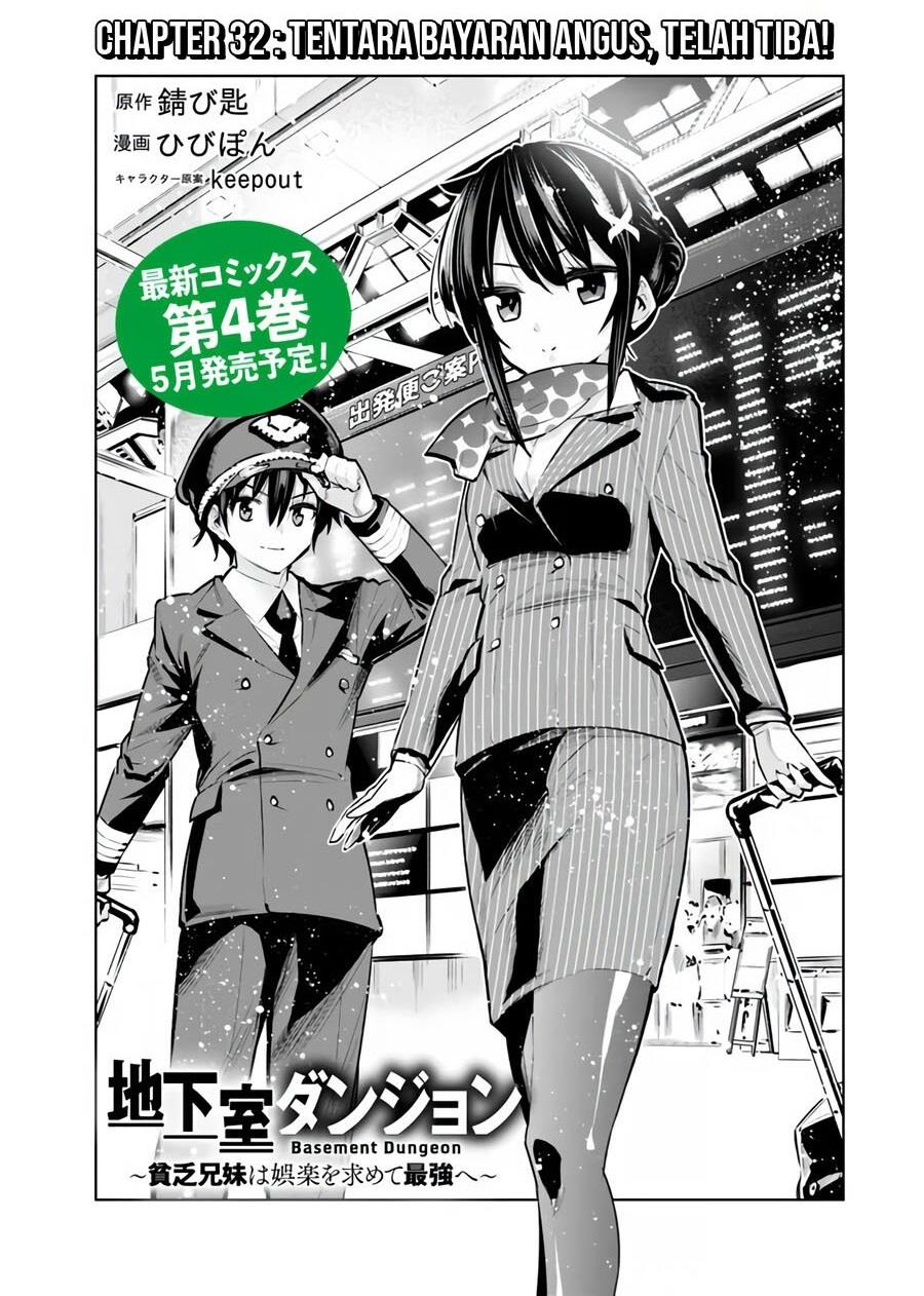 Chikashitsu Dungeon: Binbou Kyoudai wa Goraku wo Motomete Saikyou e Chapter 32