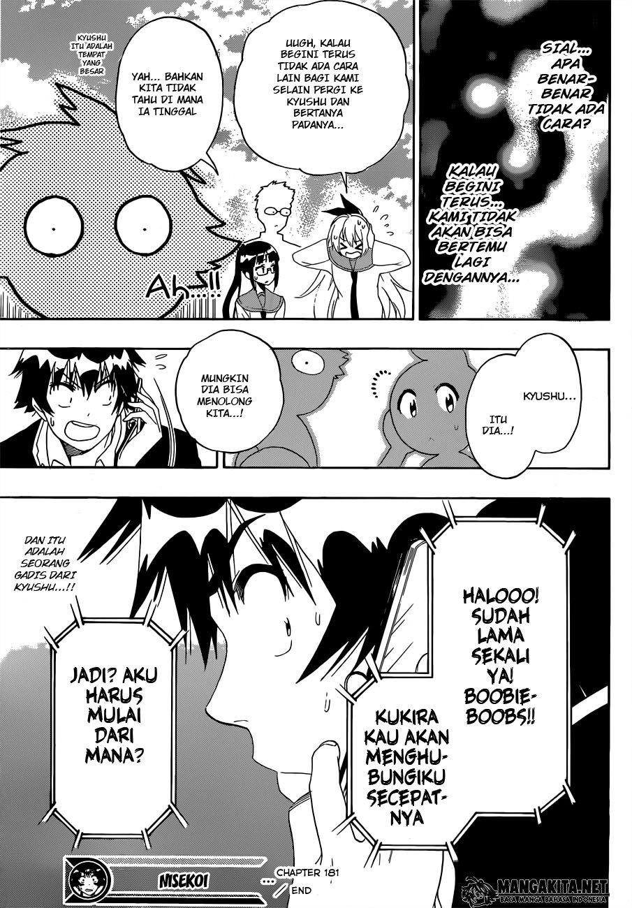 Nisekoi Chapter 181