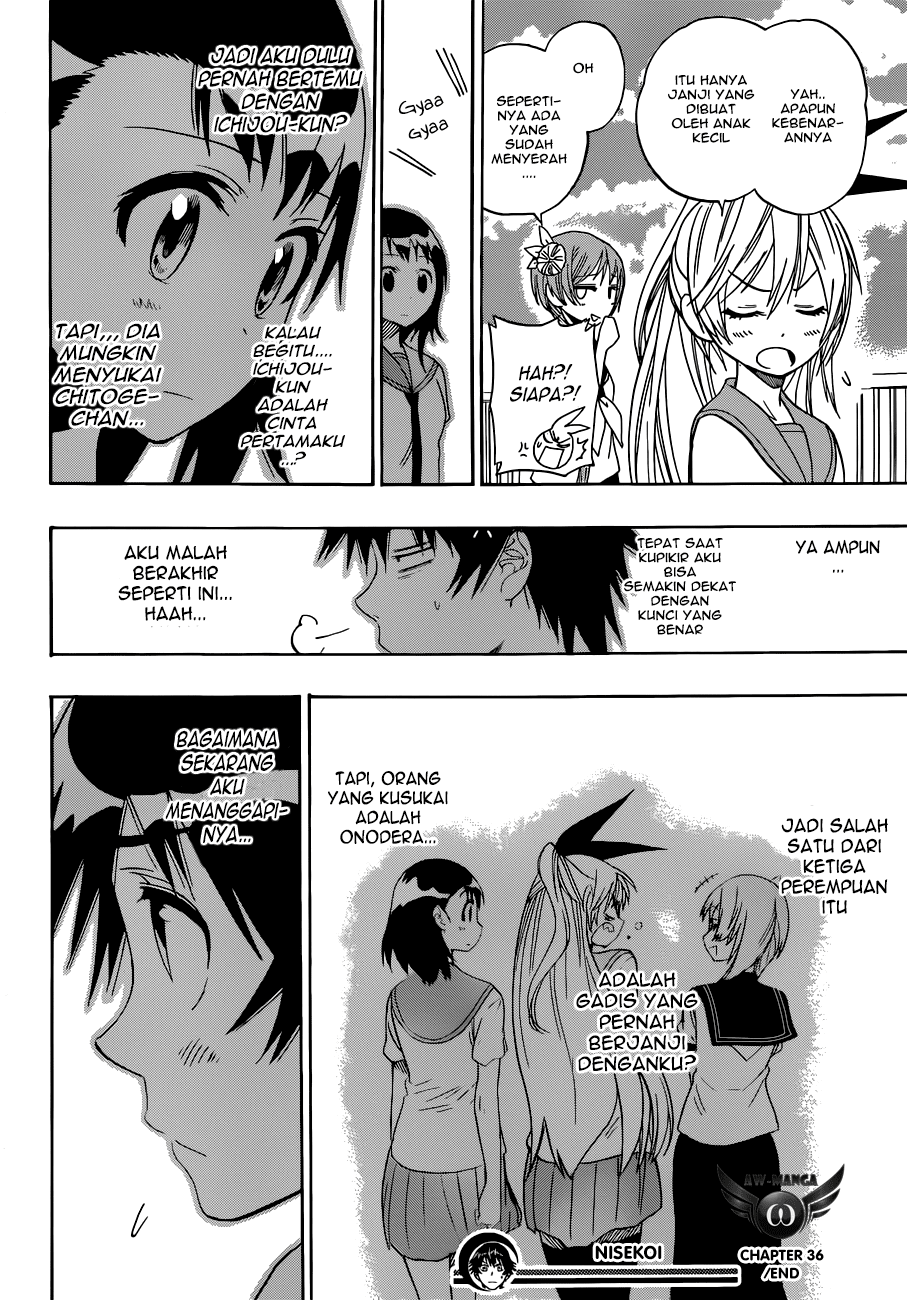 Nisekoi Chapter 36