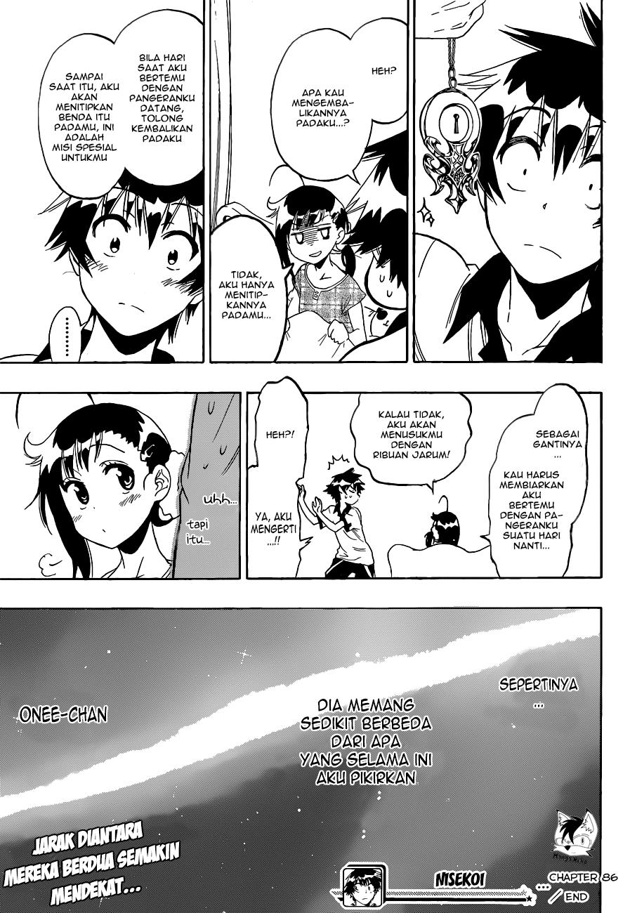 Nisekoi Chapter 86