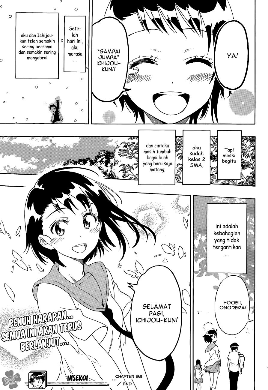 Nisekoi Chapter 98