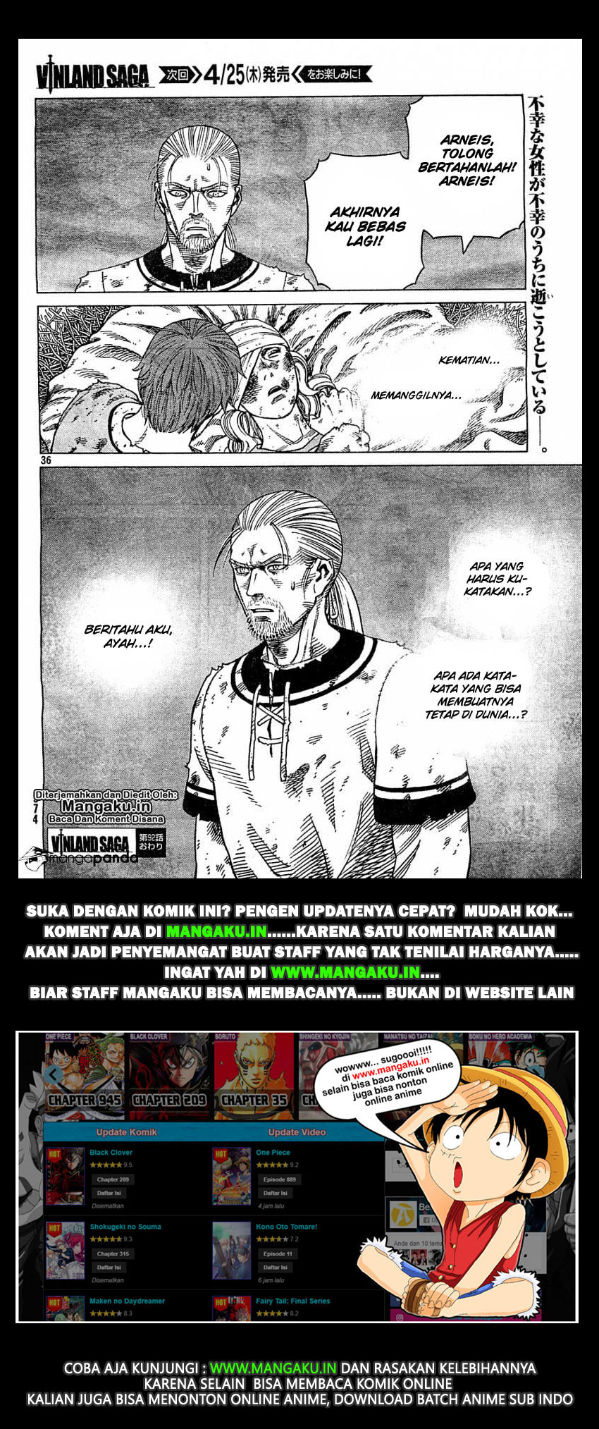 Vinland Saga Chapter 92