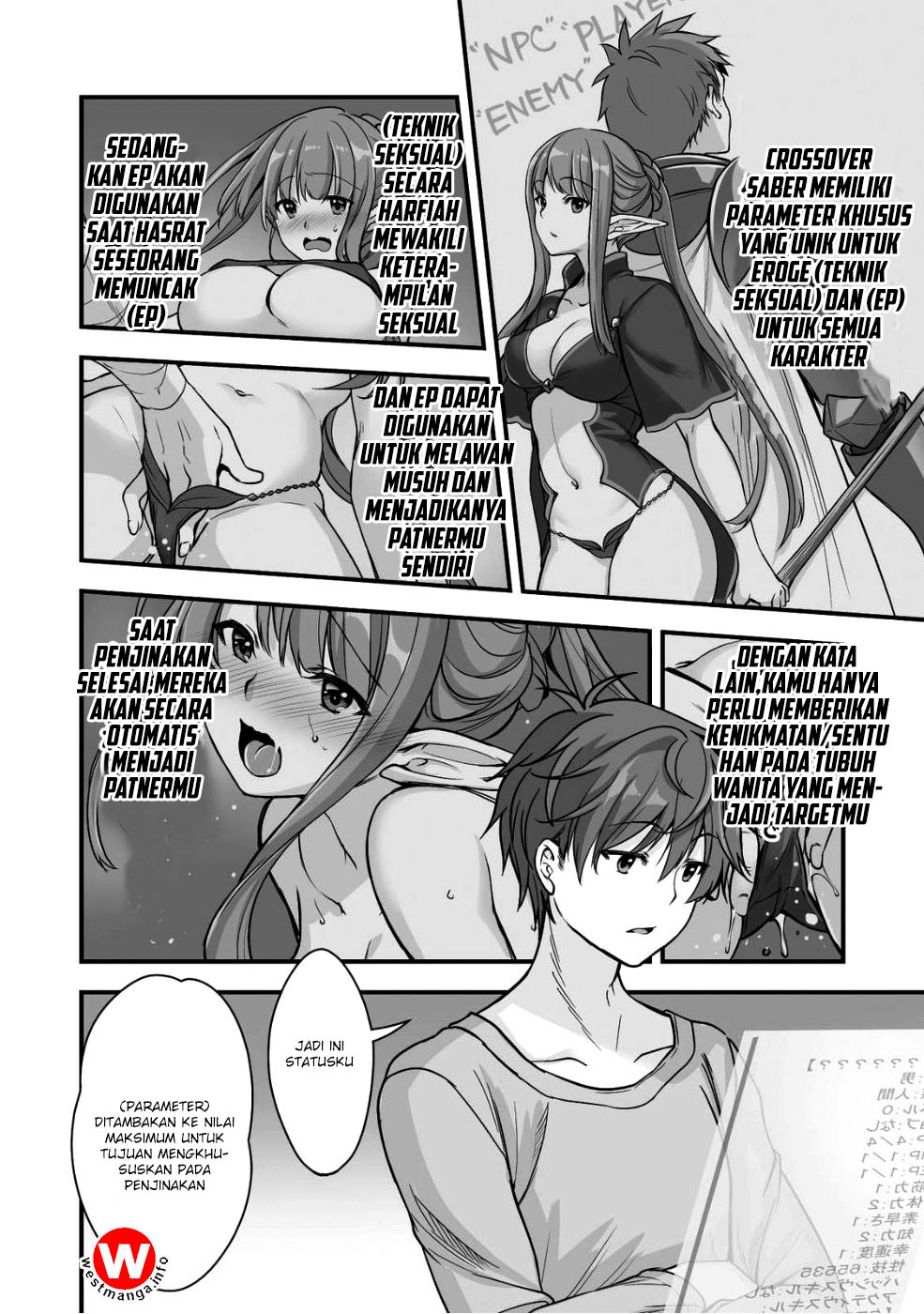 VR Eroge yattetara Isekai ni Tensei shita no de, Bishoujo Maou wo Doreika suru: Cross Out Saber Chapter 1