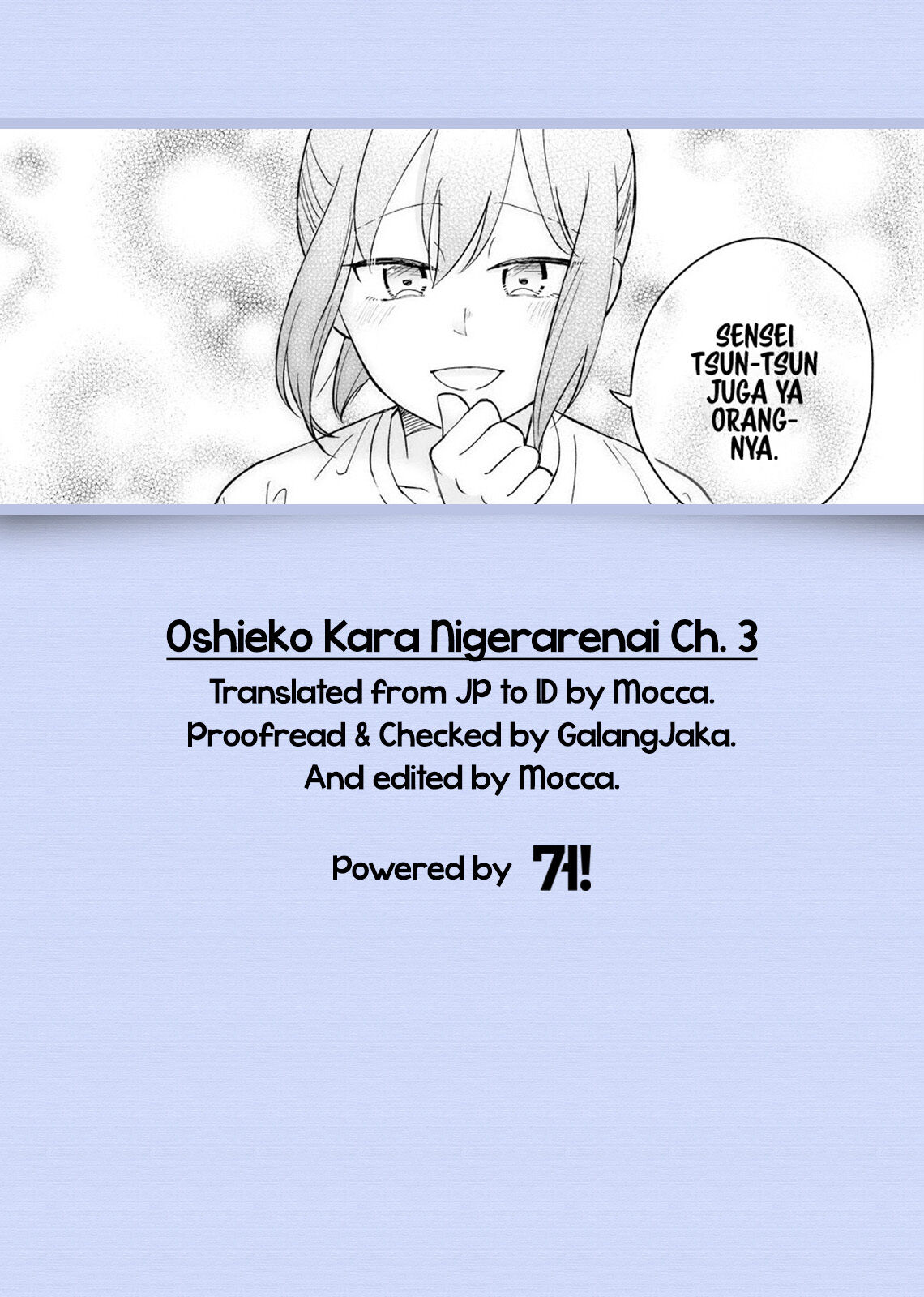 Oshieko Kara Nigerarenai Chapter 3