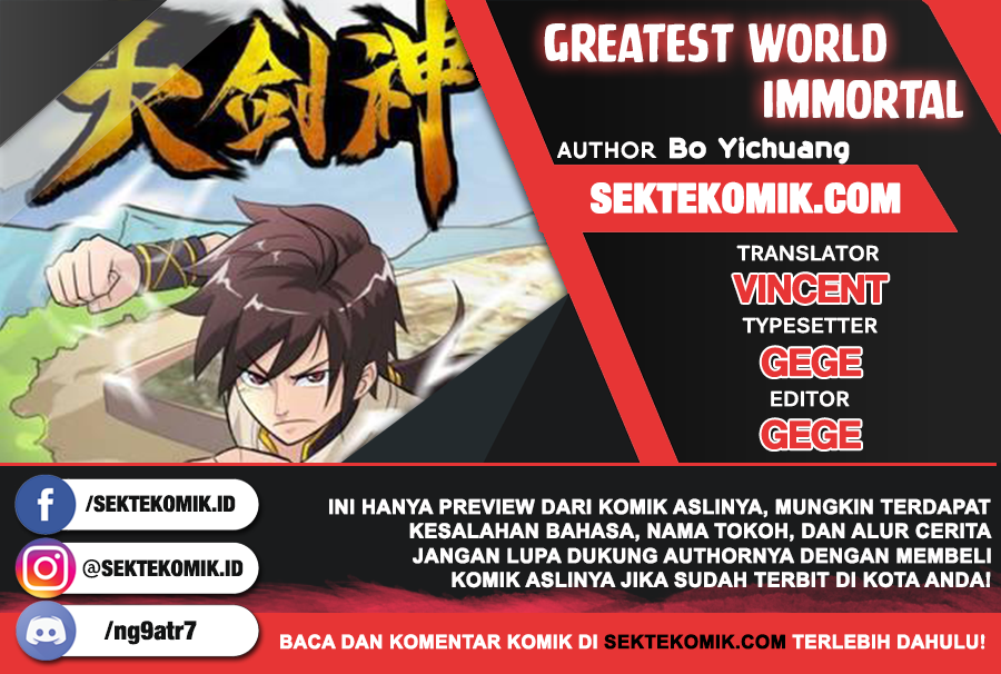 Greatest Sword Immortal Chapter 34