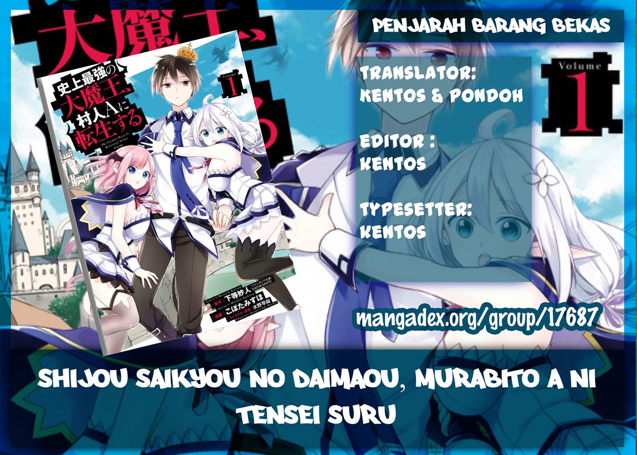 Shijou Saikyou no Daimaou, Murabito A ni Tensei suru Chapter 1