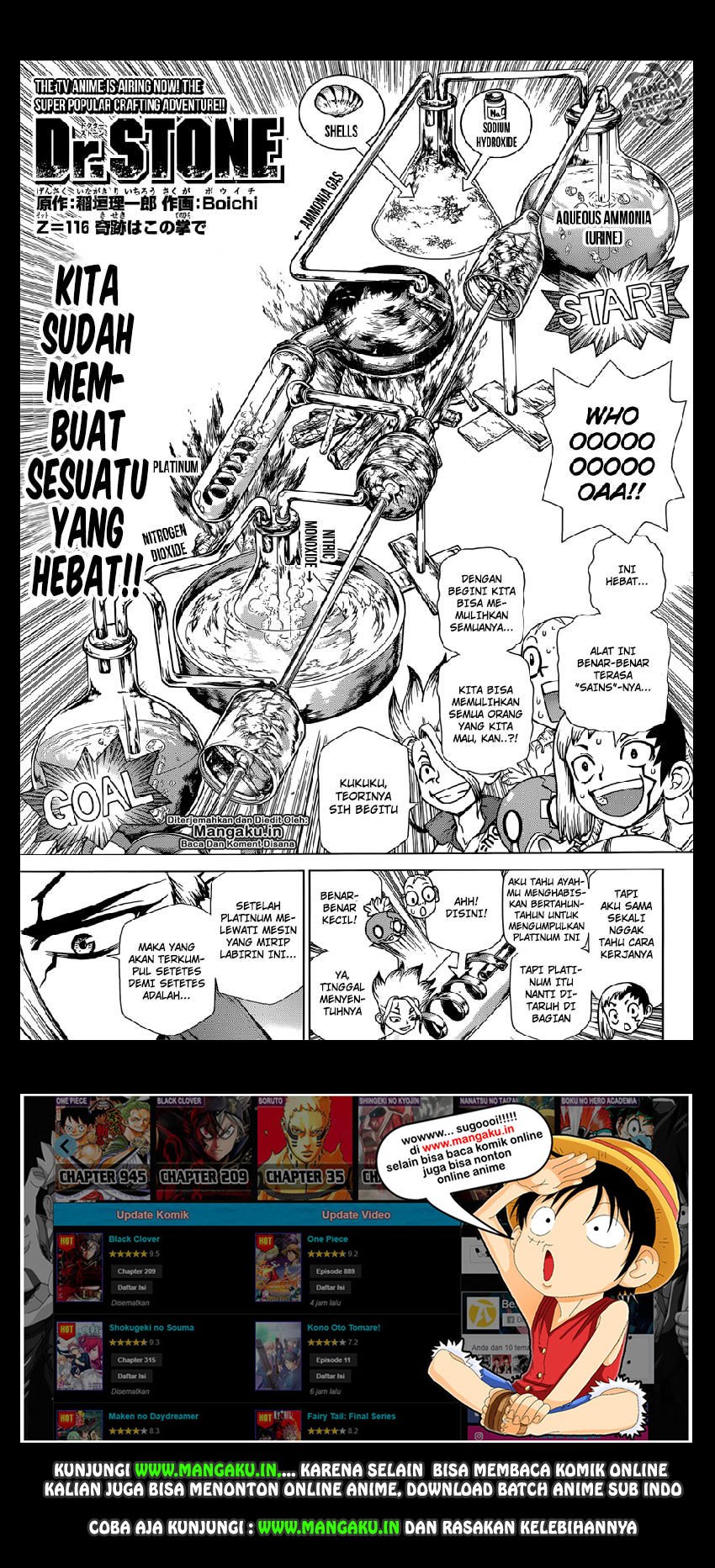 Dr. Stone Chapter 116