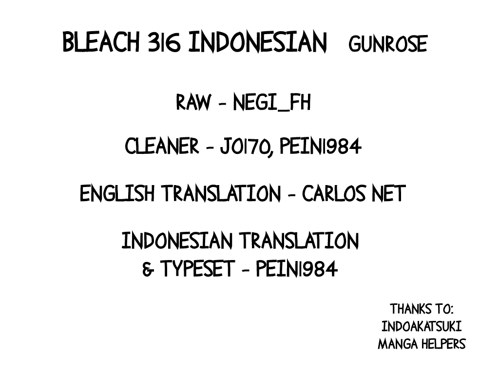 Bleach Chapter 316